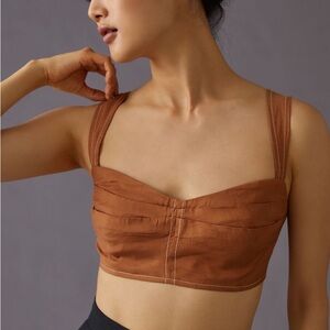 Bronze Anthropologie Crop Top